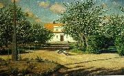 johan krouthen familjen svenfelts villa i ljungsbro oil painting on canvas